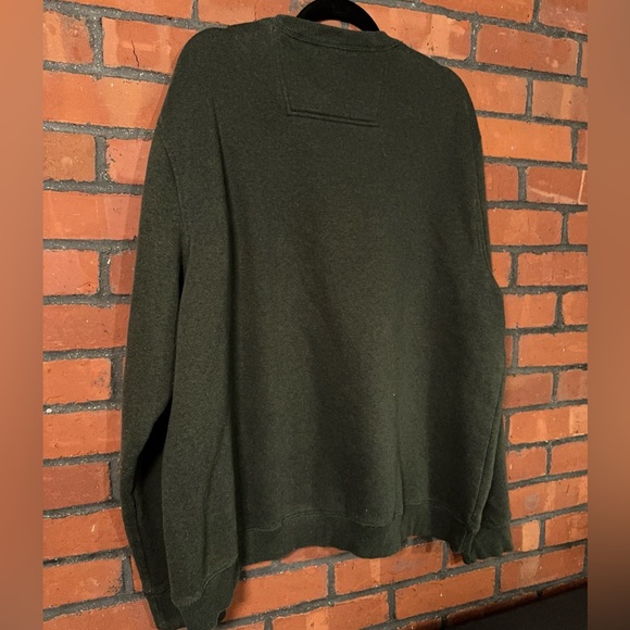 IZOD Advantage Performance Colorblock Crewneck Sweatshirt Green Beige Black XXL - Picture 5 of 6